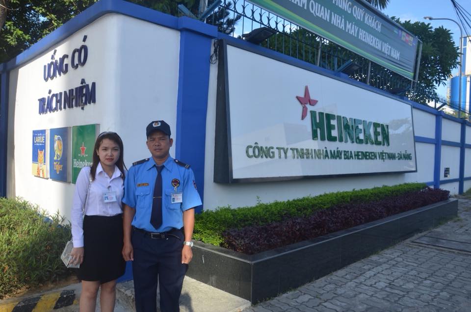 Nhân viên bảo vệ nhà máy bia Heineken Đà Nẵng